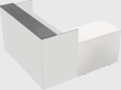 L-shaped modular reception