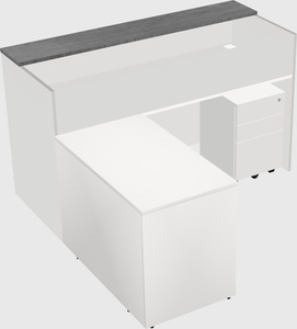 L-shaped modular reception