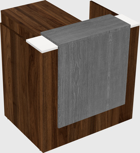 L-shaped modular reception