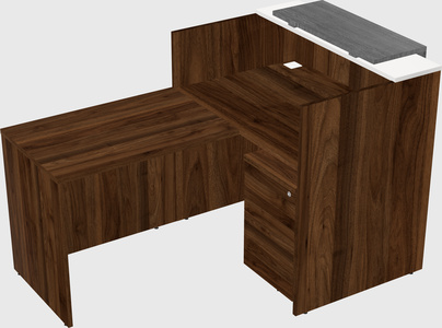L-shaped modular reception