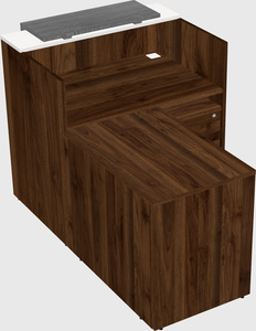 L-shaped modular reception