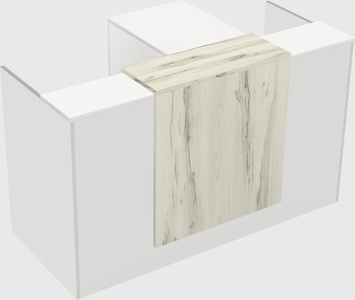 L-shaped modular reception