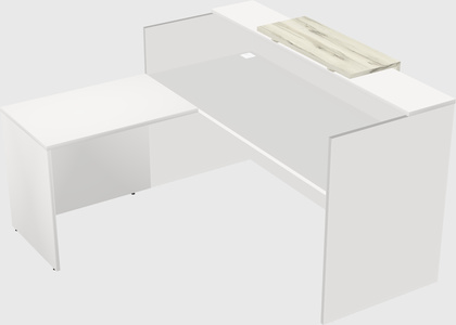 L-shaped modular reception