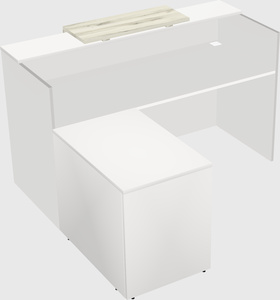 L-shaped modular reception