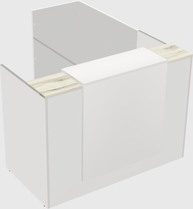 L-shaped modular reception