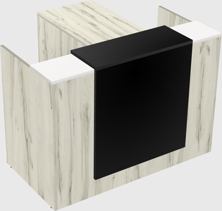 L-shaped modular reception