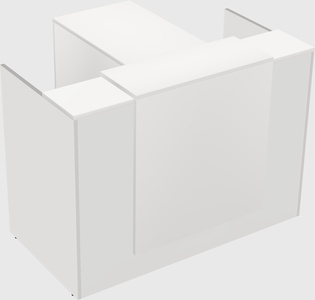 L-shaped modular reception