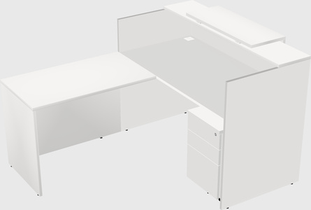 L-shaped modular reception