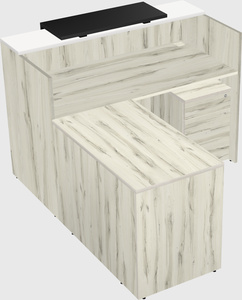 L-shaped modular reception