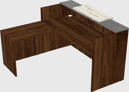 L-shaped modular reception