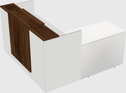 L-shaped modular reception