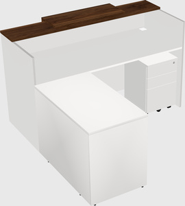L-shaped modular reception