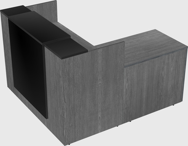 L-shaped modular reception