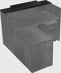 L-shaped modular reception
