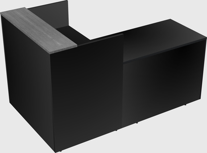 L-shaped modular reception