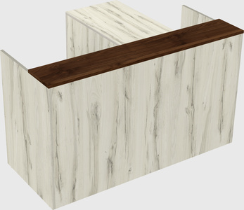 L-shaped modular reception