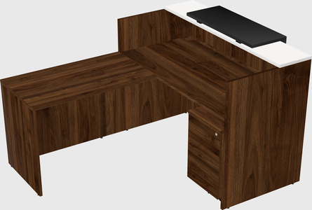 L-shaped modular reception