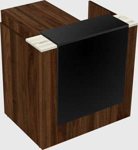 L-shaped modular reception