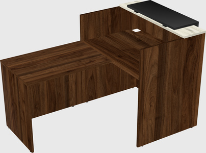 L-shaped modular reception