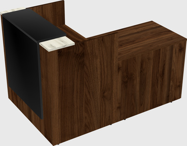 L-shaped modular reception