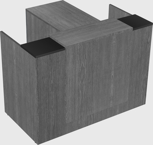 L-shaped modular reception