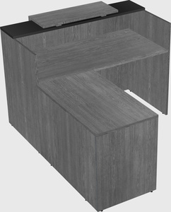 L-shaped modular reception