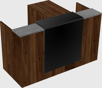 L-shaped modular reception