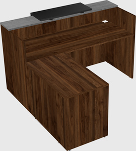 L-shaped modular reception