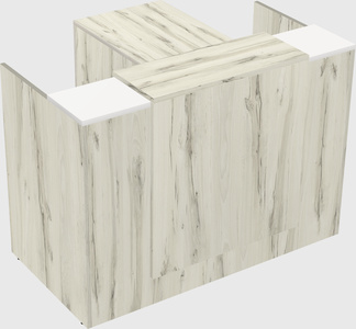 L-shaped modular reception