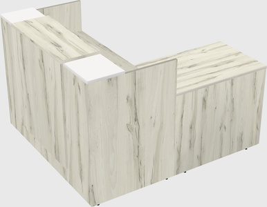 L-shaped modular reception