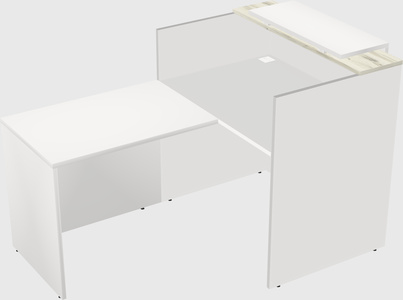 L-shaped modular reception