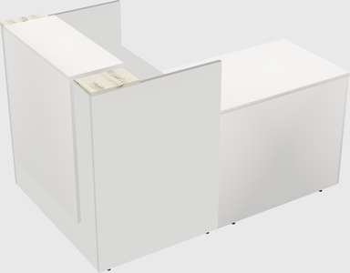 L-shaped modular reception
