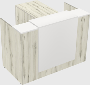 L-shaped modular reception