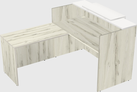 L-shaped modular reception