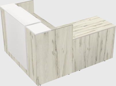 L-shaped modular reception