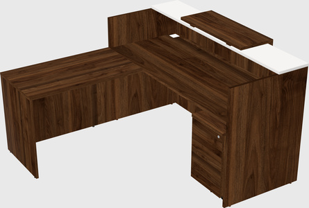 L-shaped modular reception