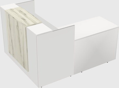 L-shaped modular reception