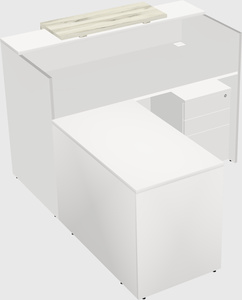 L-shaped modular reception