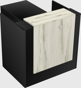 L-shaped modular reception