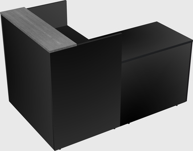 L-shaped modular reception