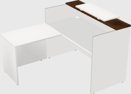 L-shaped modular reception