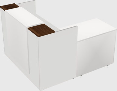 L-shaped modular reception