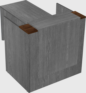 L-shaped modular reception