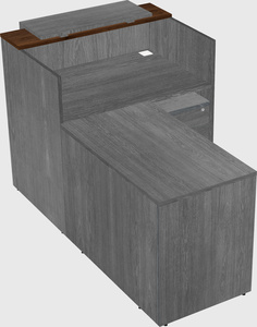 L-shaped modular reception