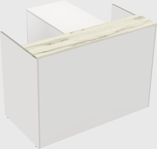 L-shaped modular reception