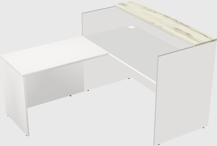 L-shaped modular reception