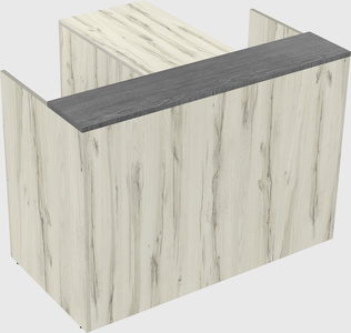 L-shaped modular reception