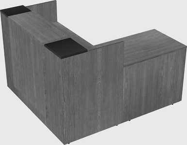 L-shaped modular reception