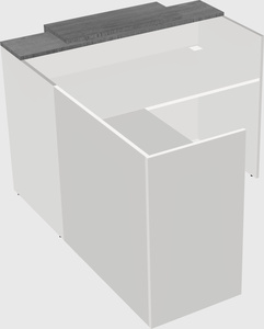 L-shaped modular reception