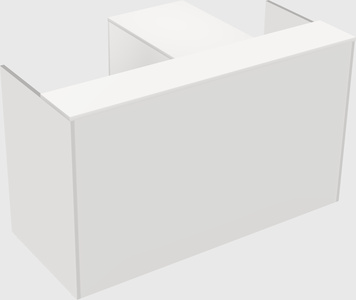 L-shaped modular reception